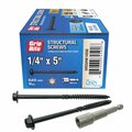 Grip-Rite Grip-Rite  0.25 in. wire x 5 in. Star Hex Washer Head Structural Screws, 50PK 5037418